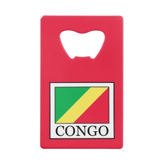 Congo-Brazzaville Creditkaart Flessenopener (Voorkant)