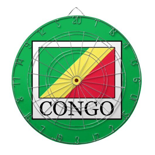 Congo-Brazzaville Dartbord (Voorkant)