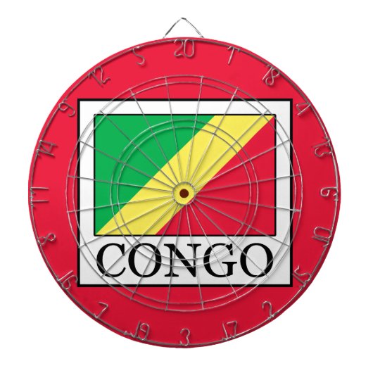 Congo-Brazzaville Dartbord (Voorkant)