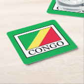 Congo-Brazzaville Kartonnen Onderzetters (Schuin)