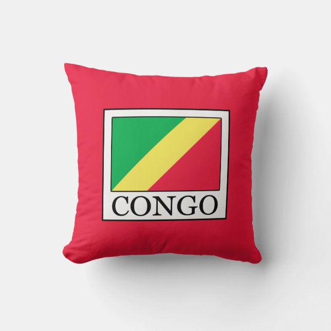 Congo-Brazzaville Kussen (Voorkant)