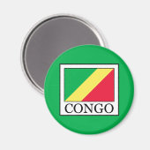 Congo-Brazzaville Magneet (Voorkant / Achterkant)
