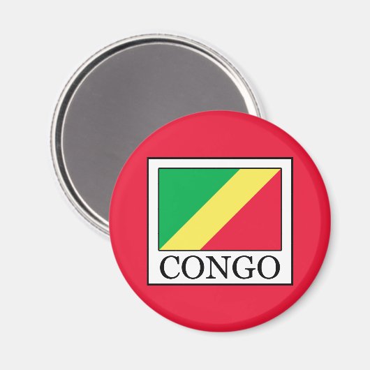 Congo-Brazzaville Magneet (Voorkant / Achterkant)