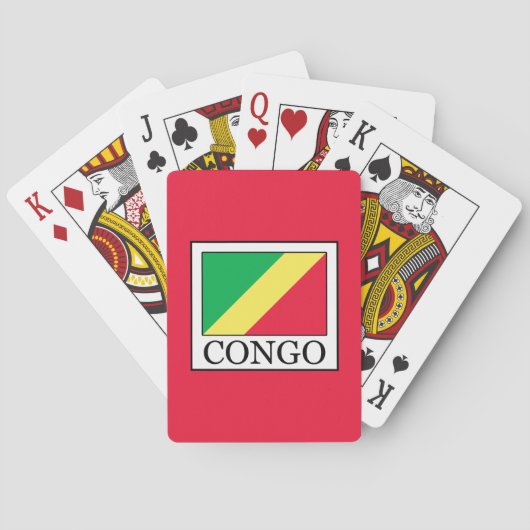 Congo-Brazzaville Pokerkaarten (Achterkant)