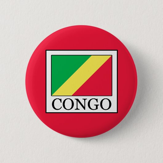 Congo-Brazzaville Ronde Button 5,7 Cm (Voorkant)