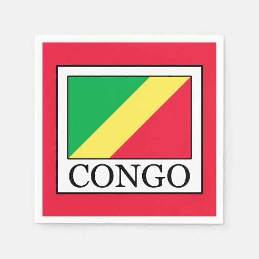 Congo-Brazzaville Servet (Voorkant)