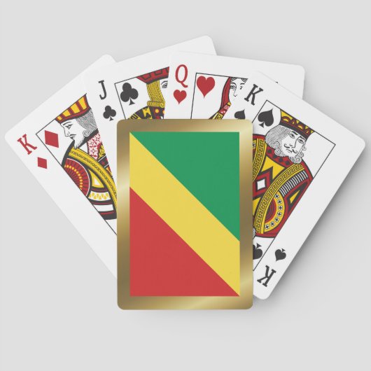 Congo-Brazzaville Vlag Speelkaarten (Achterkant)