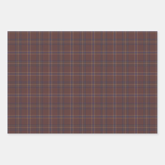 Congo Brown and Spicy Mix Plaid Inpakpapier Vel (Voorkant 3)