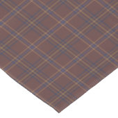 Congo Brown and Spicy Mix Plaid Korte Tafelloper (Hoek)