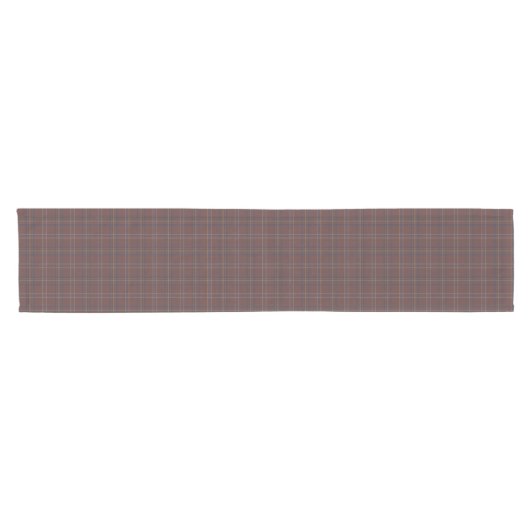 Congo Brown and Spicy Mix Plaid Korte Tafelloper (Horizontaal)