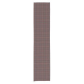 Congo Bruin en pittige mix plaid Korte Tafelloper (Voorkant)