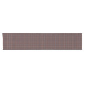 Congo Bruin en pittige mix plaid Korte Tafelloper (Horizontaal)