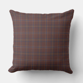 Congo Bruin en pittige mix plaid Kussen