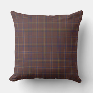 Congo Bruin en pittige mix plaid Kussen