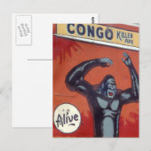 Congo de dodelijke vorm van Circus Briefkaart (Voorkant / Achterkant)