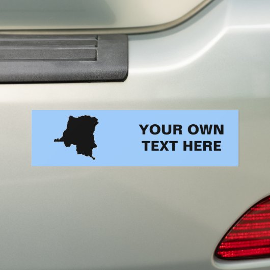 CONGO, DEMOCRATISCHE REPUBLIEK BUMPERSTICKER (Op auto)