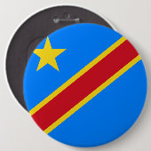 Congo - Democratische Republiek Congo vlag Ronde Button 6,0 Cm (Voorkant /achterkant)