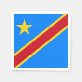 Congo - Democratische Republiek Congo vlag Servetten (Voorkant)