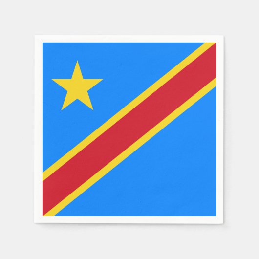 Congo - Democratische Republiek Congo vlag Servetten (Voorkant)