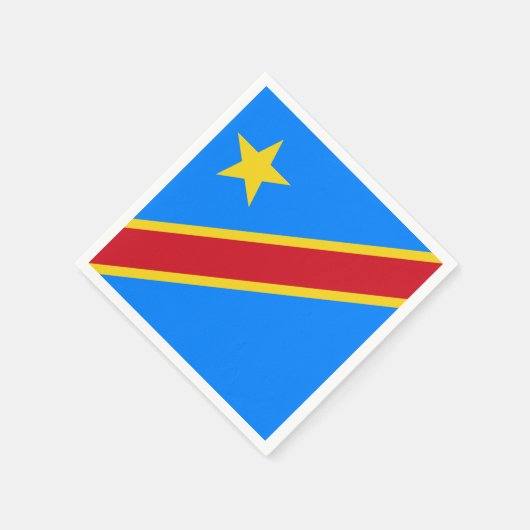 Congo - Democratische Republiek Congo vlag Servetten (Hoek)