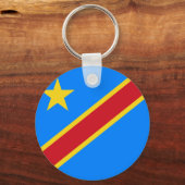 Congo - Democratische Republiek Congo vlag Sleutelhanger (Voorkant)
