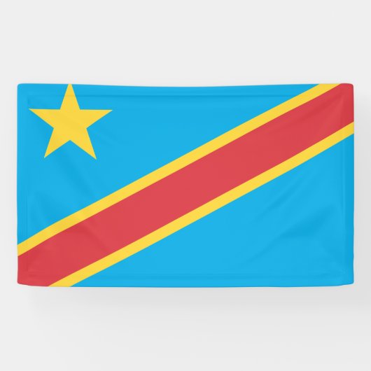 Congo (Democratische Republiek) Spandoek (Horizontaal)