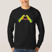 Congo Flag Congolese Heart   T-shirt (Voorkant)
