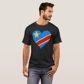 Congo Flag Heart Congo Love Congo 1 T-shirt (Voorkant volledig)