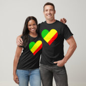 Congo Flag Heart Congo Love Congo T-shirt (Unisex)