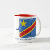 CONGO FLAG MAP Scripture Gepersonaliseerd Tweekleurige Koffiemok (Voorkant rechts)