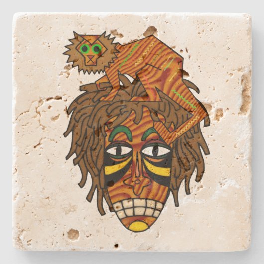 Congo JoJo Stenen Onderzetter (Voorkant)