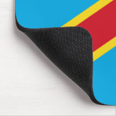 Congo-Kinshasa Flag Mousepad Muismat (Hoek)