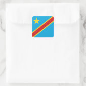 Congo-Kinshasa Flag Sticker (Tas)