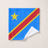 Congo Kinshasa Vlag Bad Handdoek (Wasdoekje)