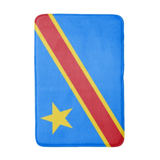 Congo Kinshasa Vlag Badmat (Voorkant Verticaal)