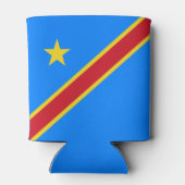 Congo Kinshasa Vlag Blikjeskoeler (Achterkant)