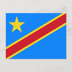 Congo Kinshasa Vlag Briefkaart