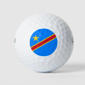 Congo Kinshasa Vlag Golfballen (Voorkant)