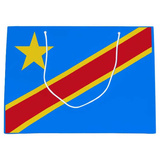 Congo Kinshasa Vlag Groot Cadeauzakje (Voorkant)