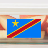Congo Kinshasa Vlag Labels (Aangebracht)