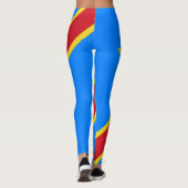 Congo Kinshasa Vlag Leggings (Achterkant)