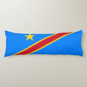 Congo Kinshasa Vlag Lichaamskussen (Voorkant)