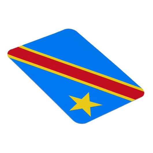 Congo Kinshasa Vlag Magneet (Rechterzijde)