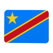 Congo Kinshasa Vlag Magneet (Horizontaal)