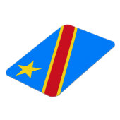 Congo Kinshasa Vlag Magneet (Linkerzijde)