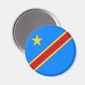 Congo Kinshasa Vlag Magneet (Voorkant / Achterkant)