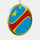 Congo-Kinshasa Vlag Ornament (Rechts)