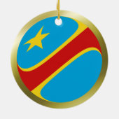 Congo-Kinshasa Vlag Ornament (Achterkant)