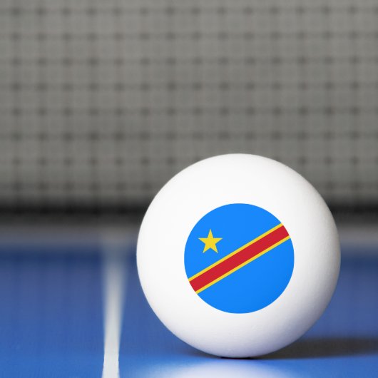 Congo Kinshasa Vlag Pingpongbal (Net)