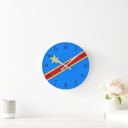 Congo Kinshasa Vlag Ronde Klok (Huis)